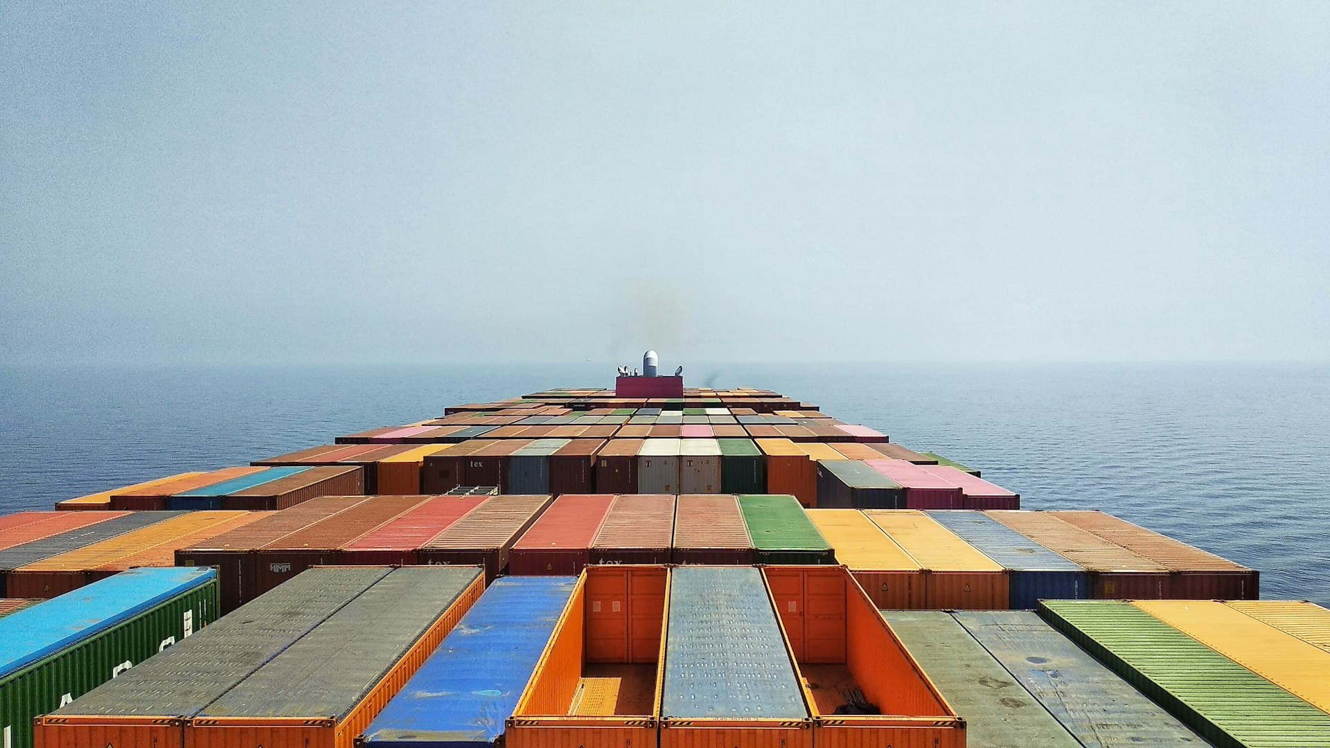 Maritime vessel at sea