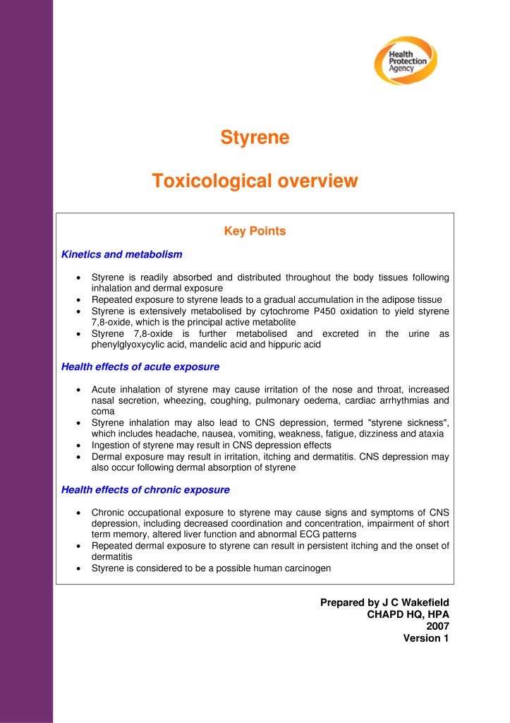 thumbnail of HPA_STYRENE_Toxicological_Overview_v1